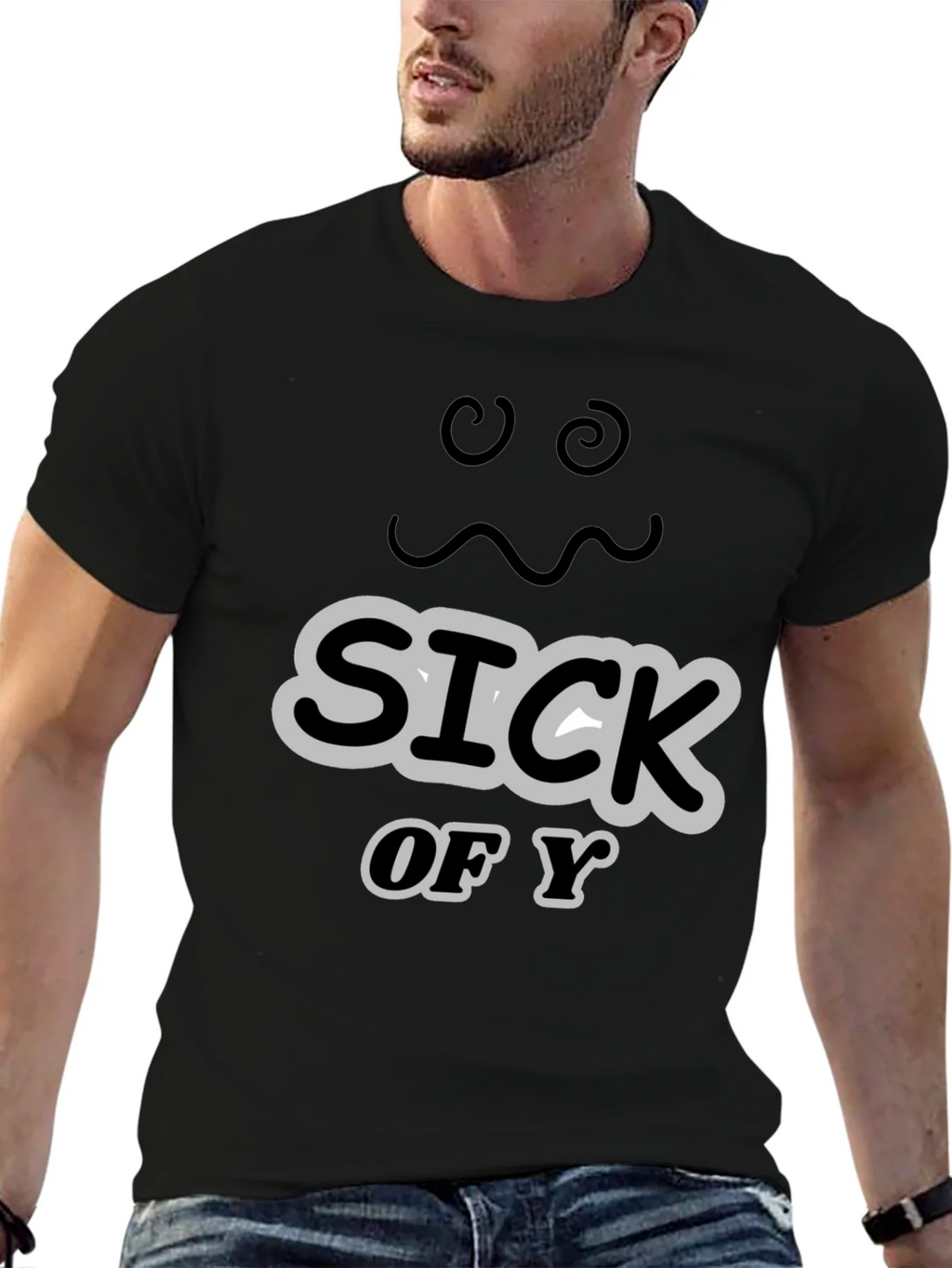Sick of You Graphic Tee - Mens Black T-Shirt product image 6
