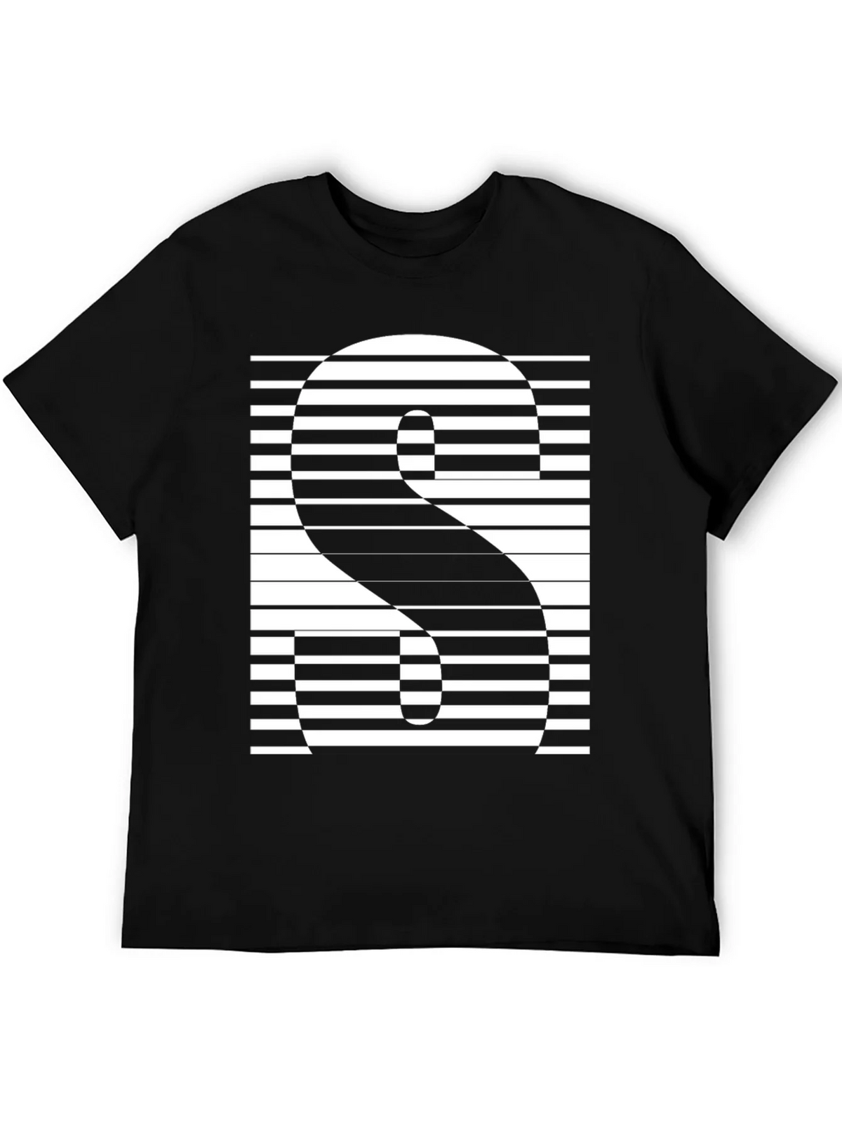 Abstract Striped S Graphic Tee product image 5