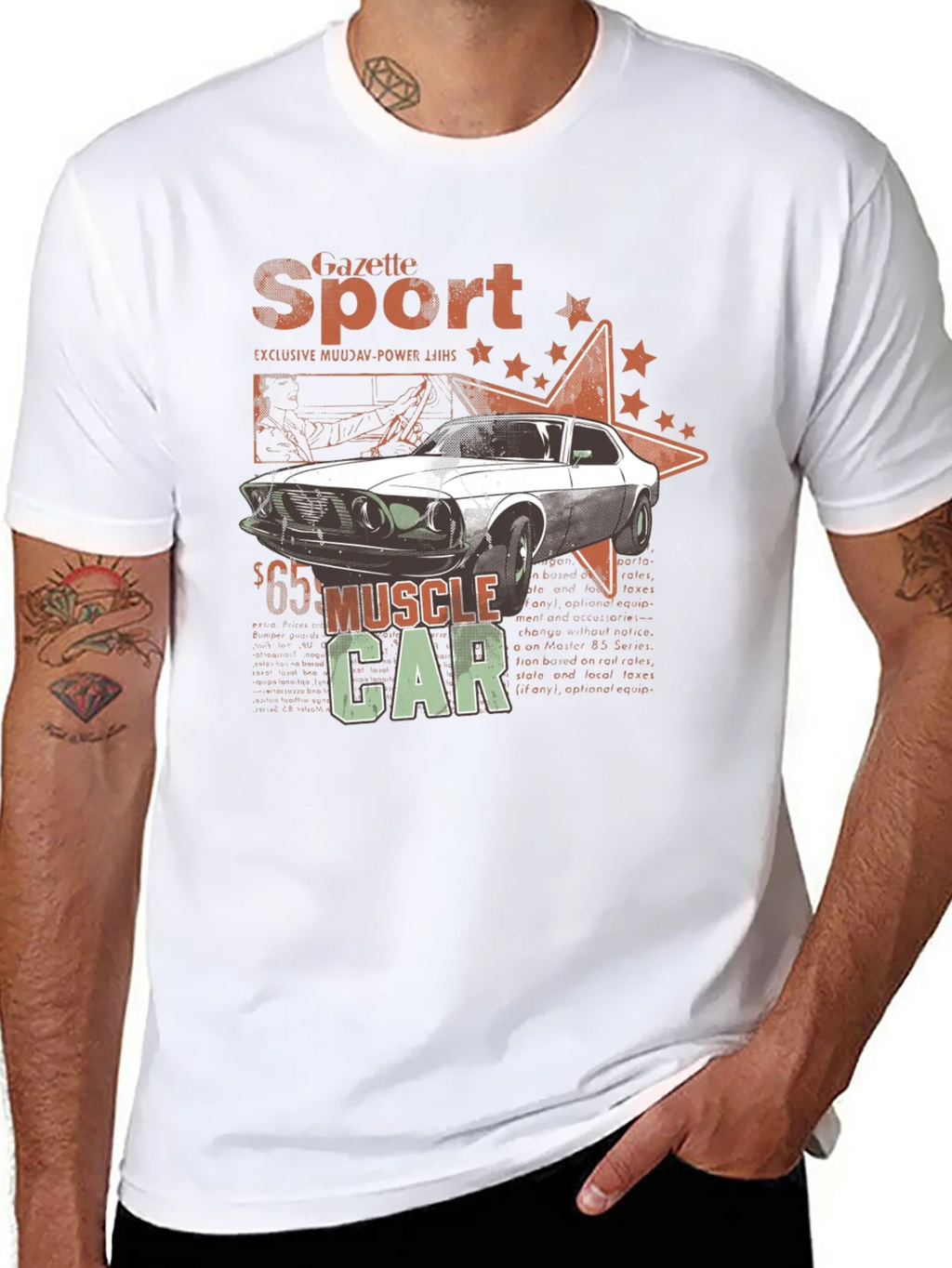 Muscle Car Gazette Sport Black T-Shirt product image 6
