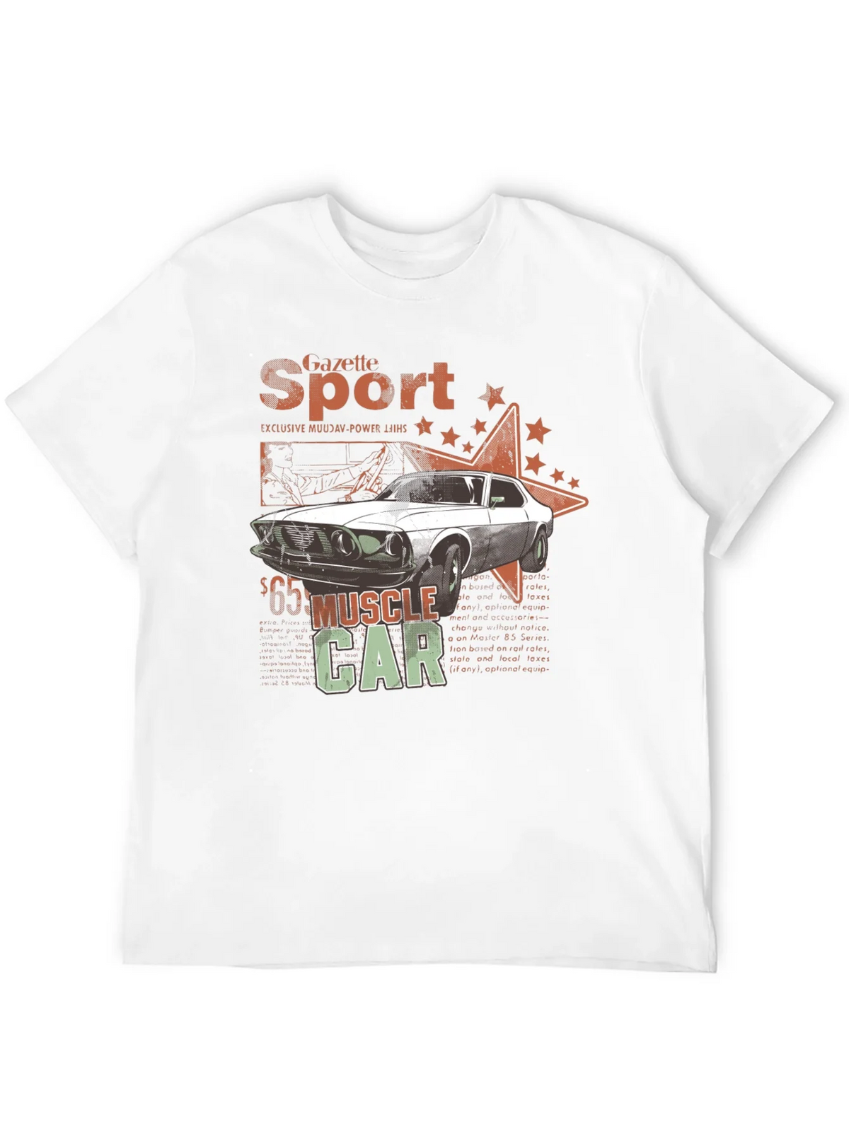Muscle Car Gazette Sport Black T-Shirt product image 10