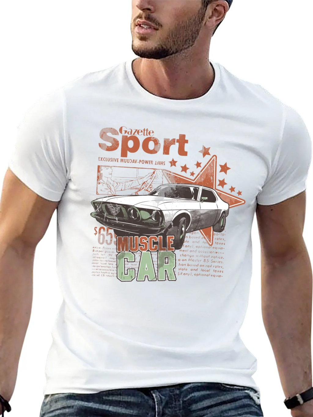 Muscle Car Gazette Sport Black T-Shirt product image 11
