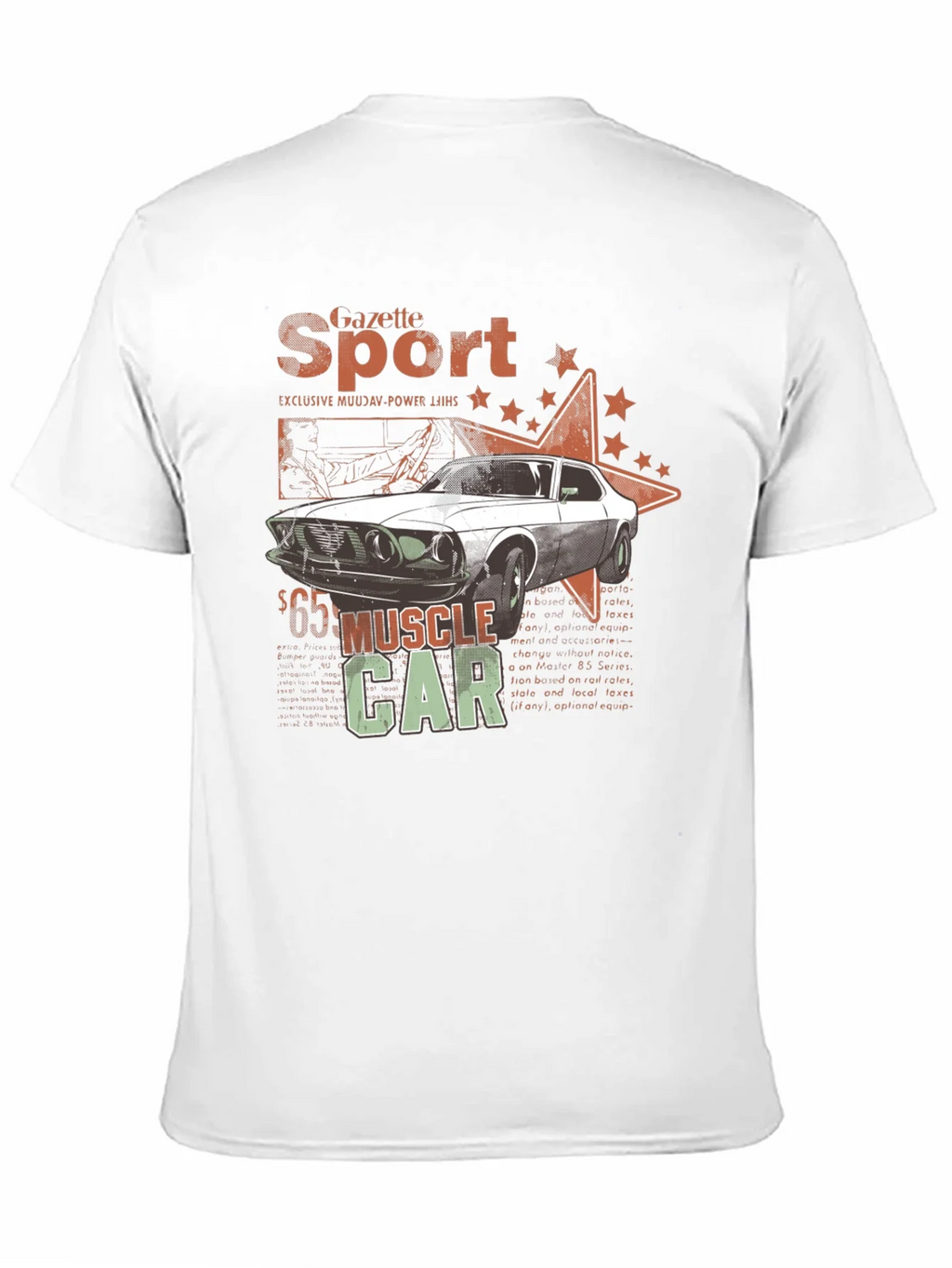 Muscle Car Gazette Sport Black T-Shirt product image 9