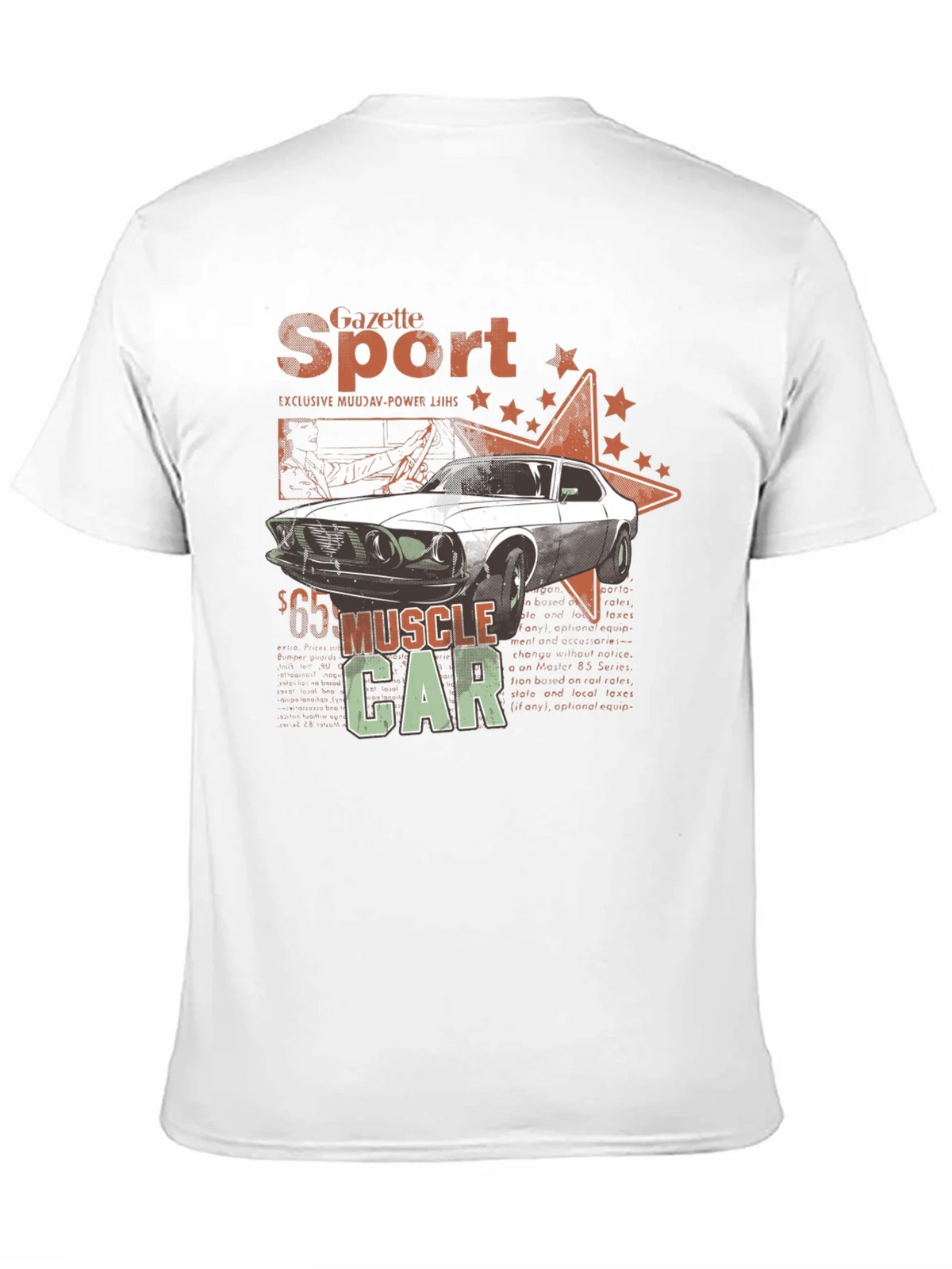 Muscle Car Gazette Sport Black T-Shirt product image 9