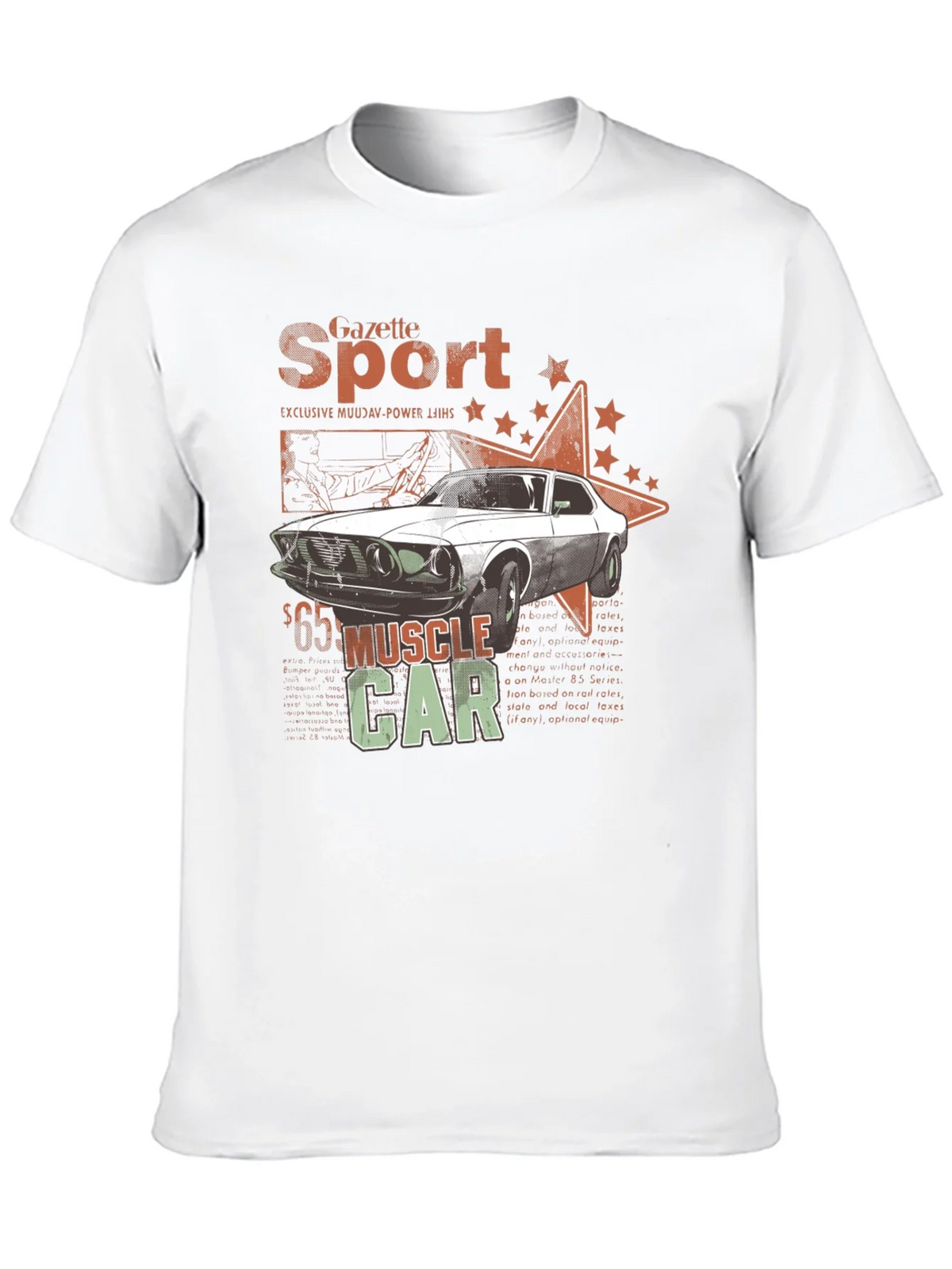 Muscle Car Gazette Sport Black T-Shirt product image 8