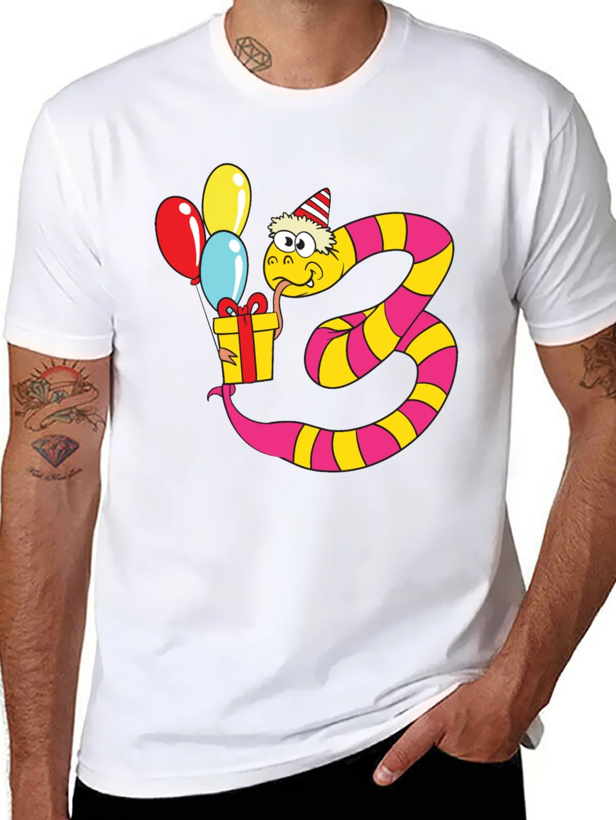 Funny Snake 3rd Birthday T-Shirt product image 7