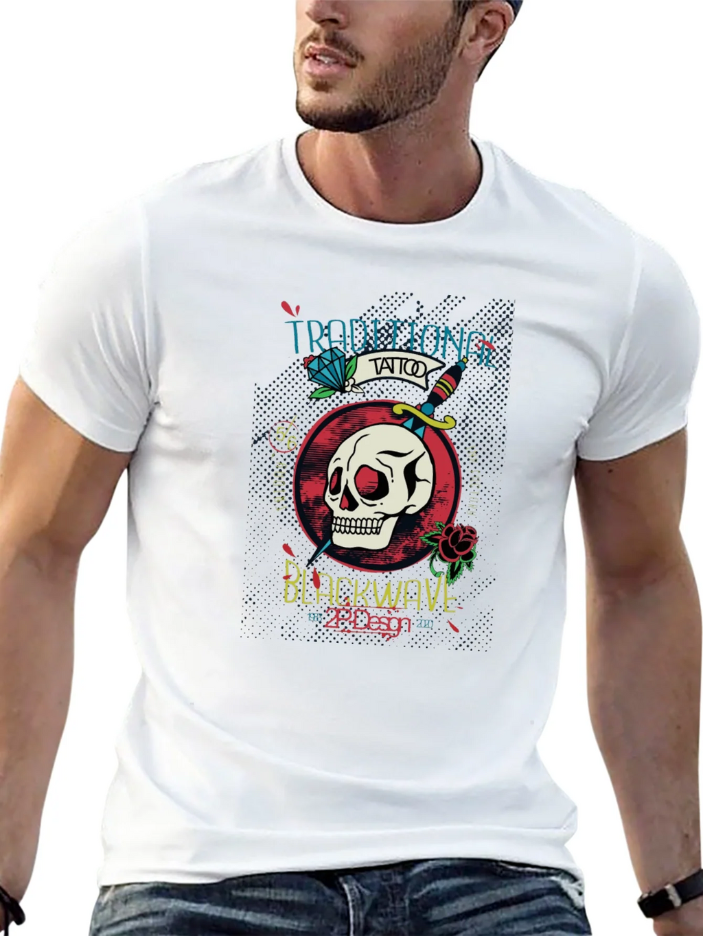 Traditional Tattoo Style Graphic T-Shirt product image 9