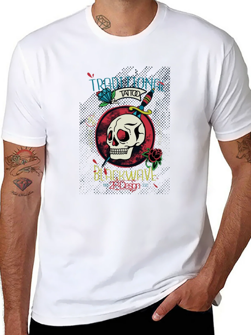 Traditional Tattoo Style Graphic T-Shirt product image 4