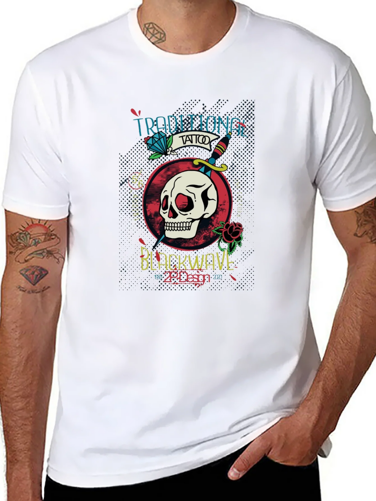 Traditional Tattoo Style Graphic T-Shirt product image 4