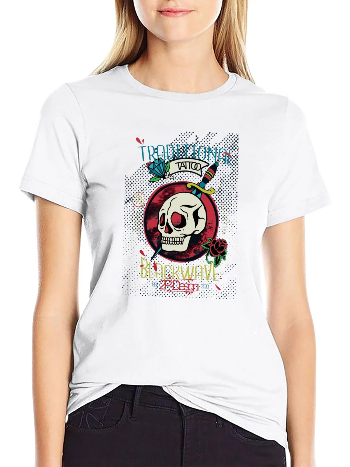 Traditional Tattoo Style Graphic T-Shirt product image 5