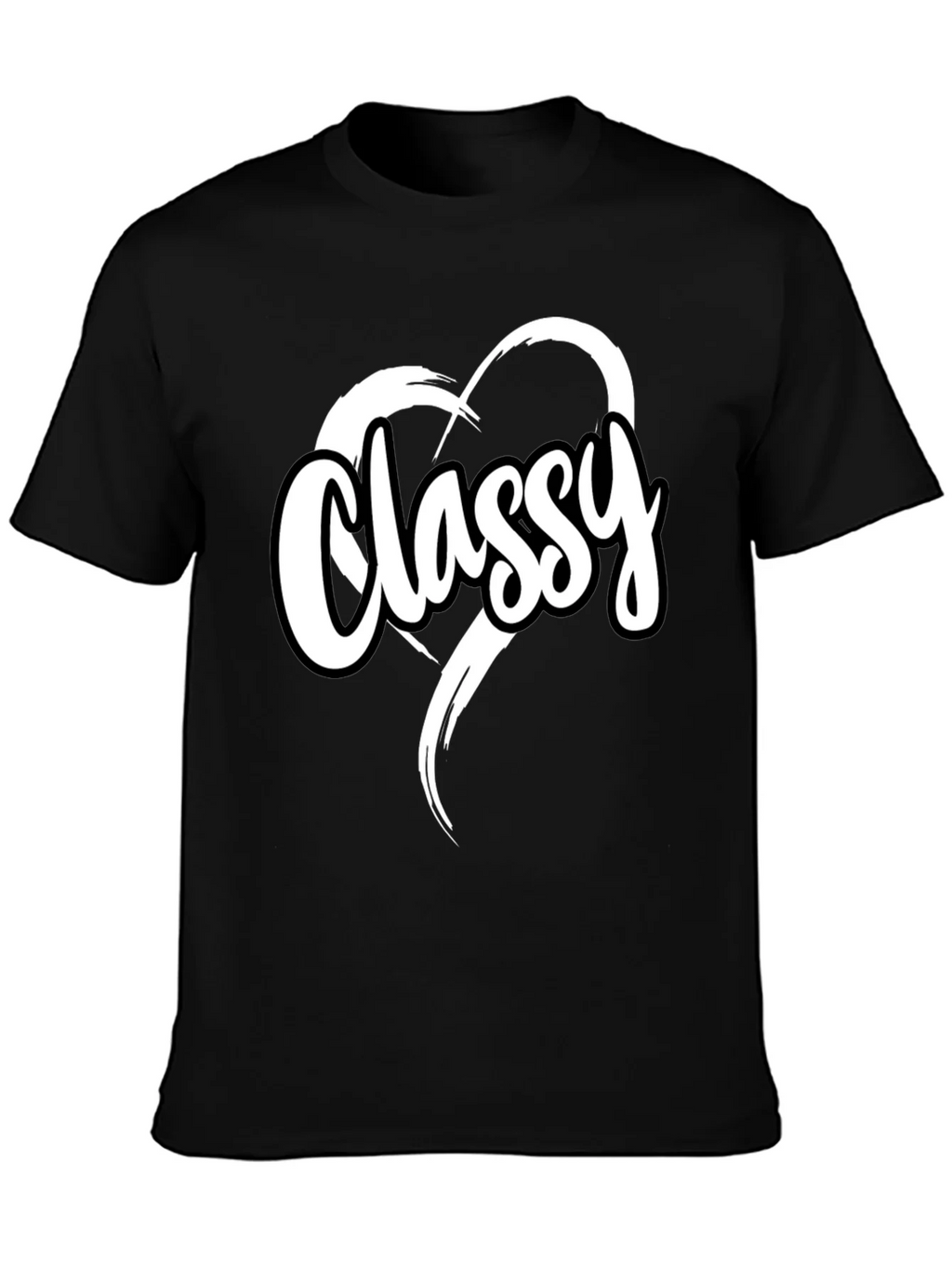 Classy Heart Tee - Stylish Black T-Shirt product image 3
