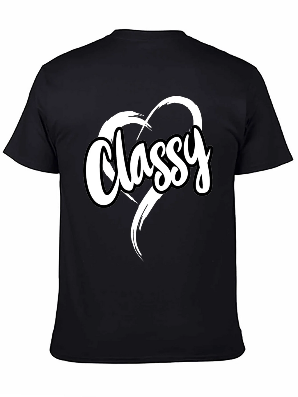 Classy Heart Tee - Stylish Black T-Shirt product image 4