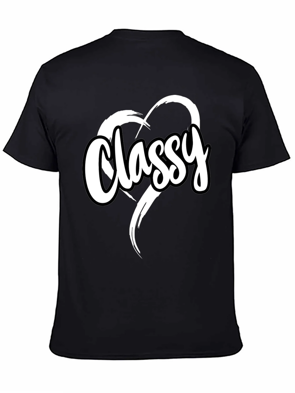 Classy Heart Tee - Stylish Black T-Shirt product image 4