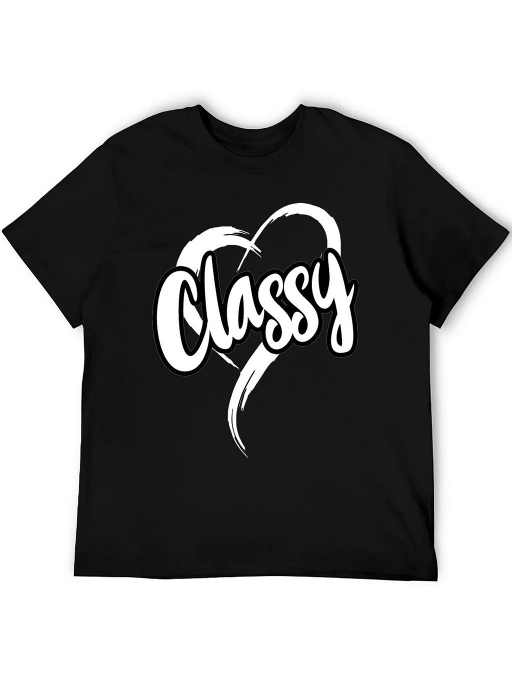 Classy Heart Tee - Stylish Black T-Shirt product image 5