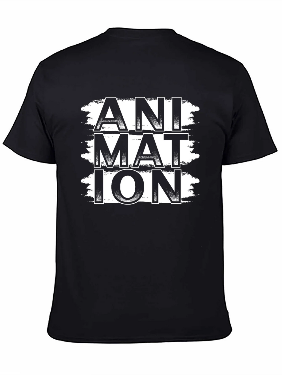 Animation Graphic Print Black T-Shirt product image 3