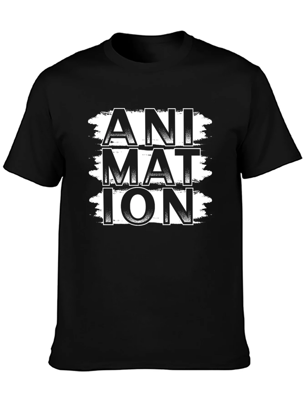 Animation Graphic Print Black T-Shirt product image 2