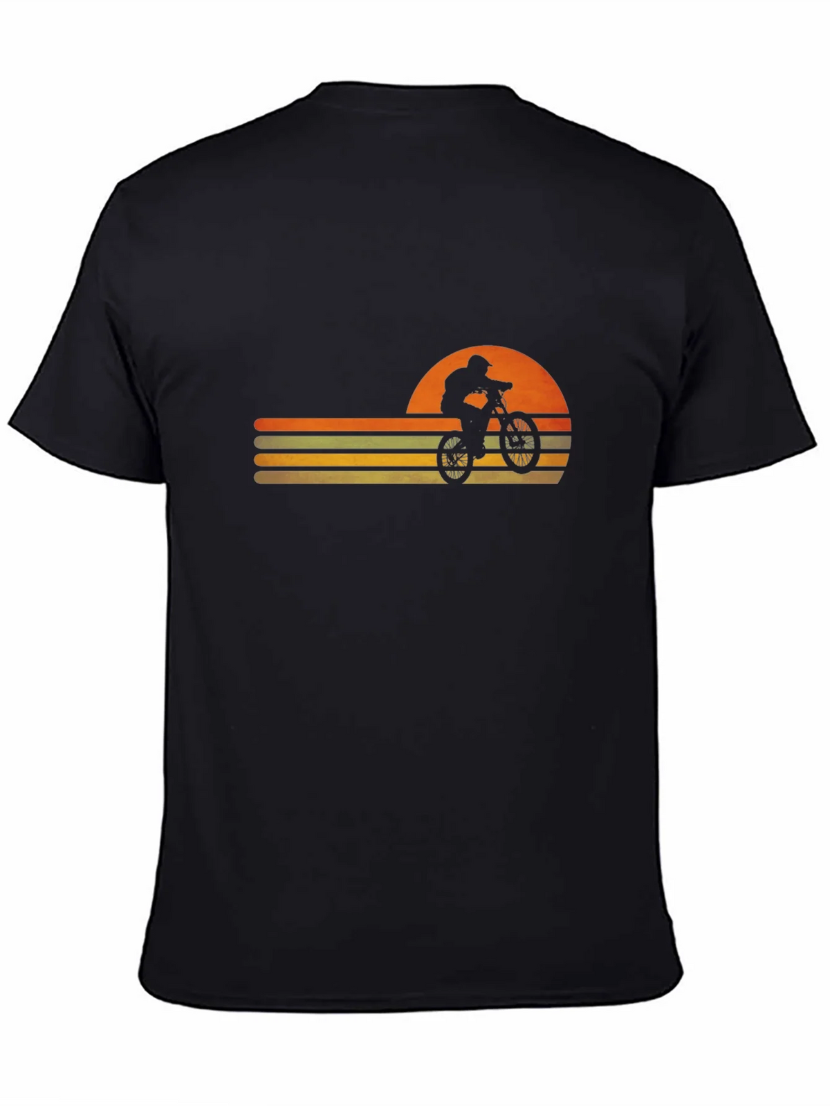 Retro Sunset Mountain Bike Graphic Tee product image 3