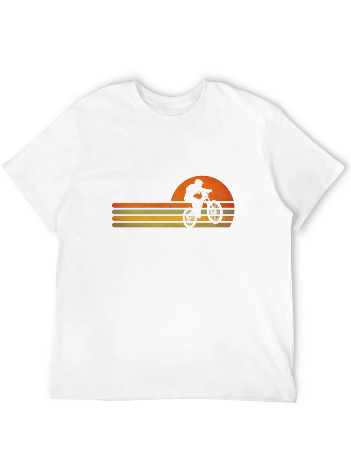 Retro Sunset Mountain Bike Graphic Tee product image 10