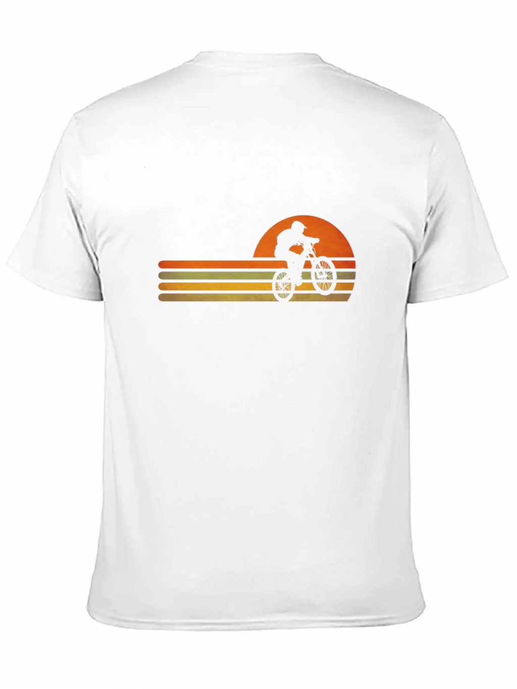 Retro Sunset Mountain Bike Graphic Tee product image 9