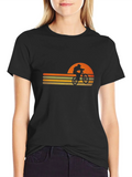Retro Sunset Mountain Bike Graphic Tee product image 1