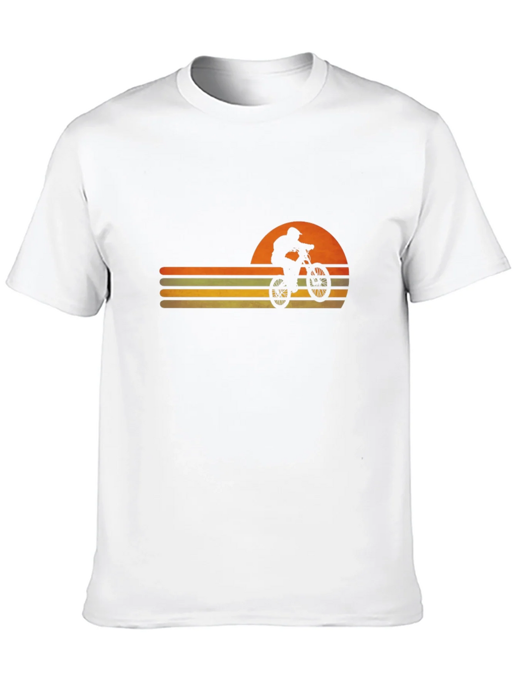 Retro Sunset Mountain Bike Graphic Tee product image 8