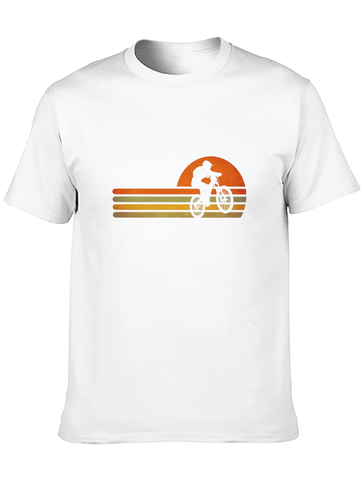 Retro Sunset Mountain Bike Graphic Tee product image 8