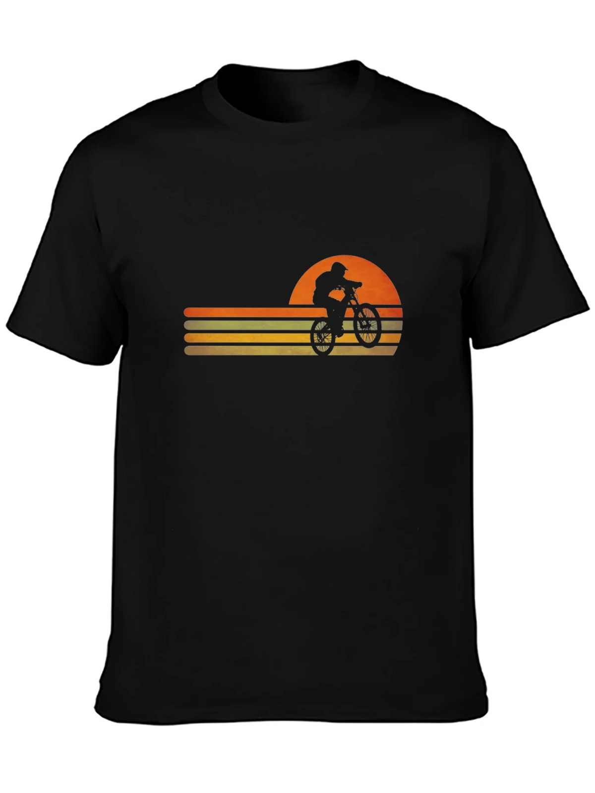 Retro Sunset Mountain Bike Graphic Tee product image 2