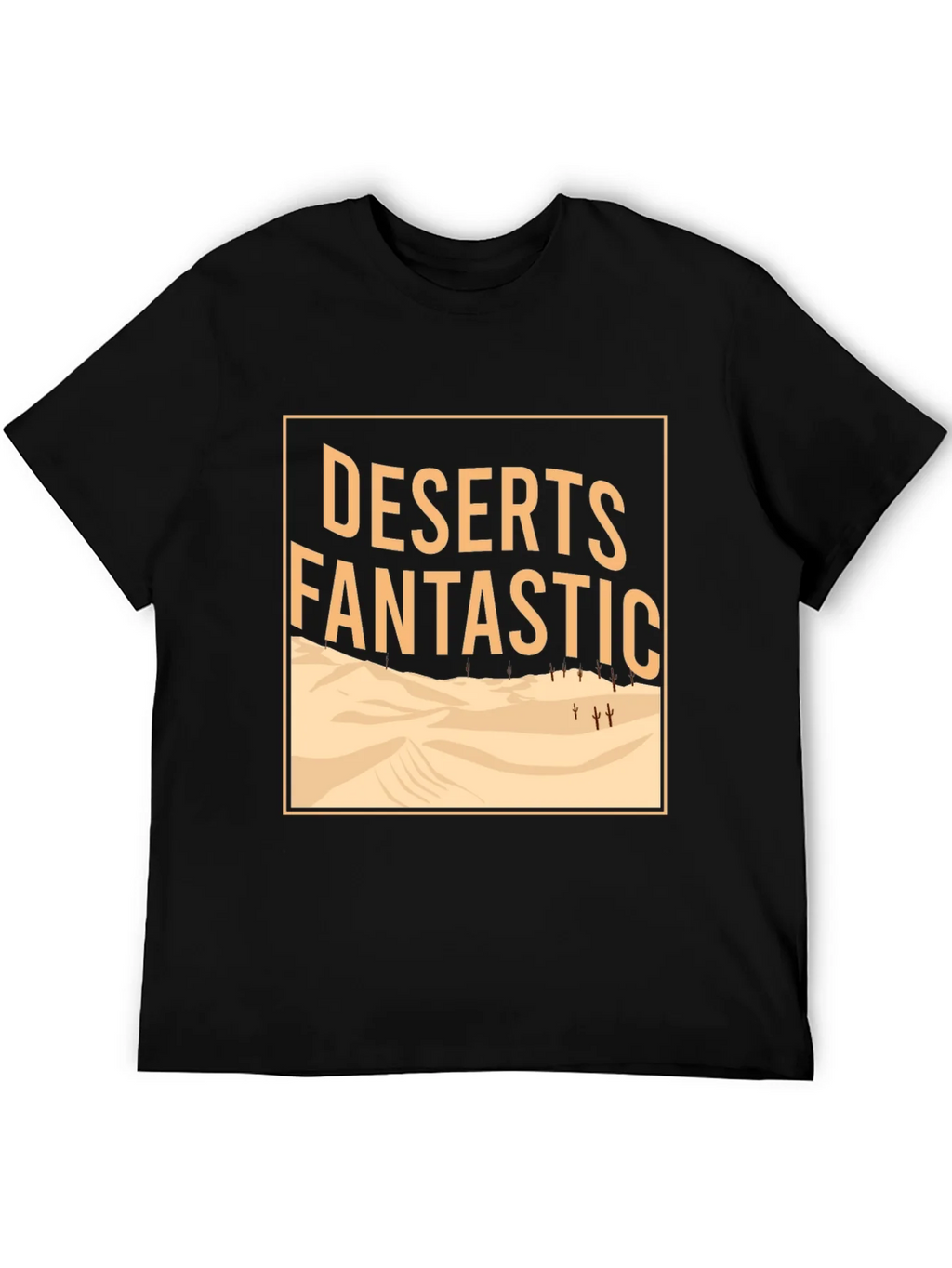 Deserts Fantastic Graphic Tee - Mens Crew Neck Black T-Shirt product image 5