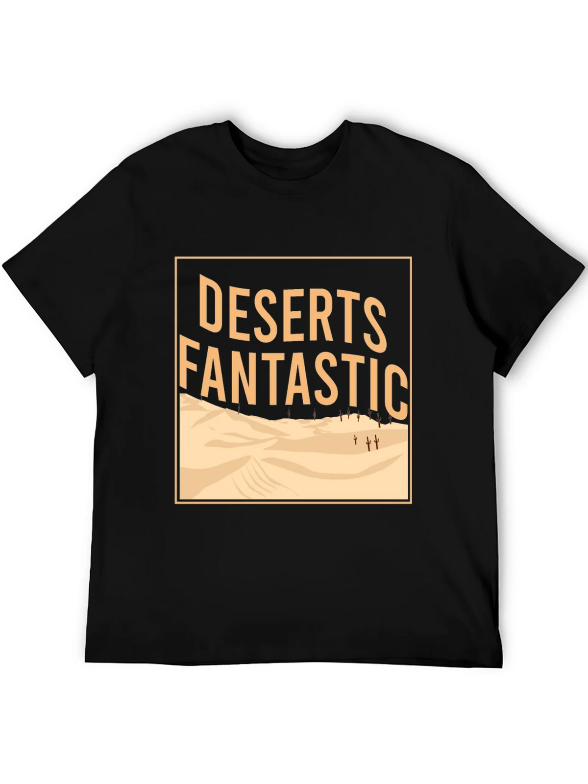 Deserts Fantastic Graphic Tee - Mens Crew Neck Black T-Shirt product image 5
