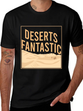 Deserts Fantastic Graphic Tee - Mens Crew Neck Black T-Shirt product image 1