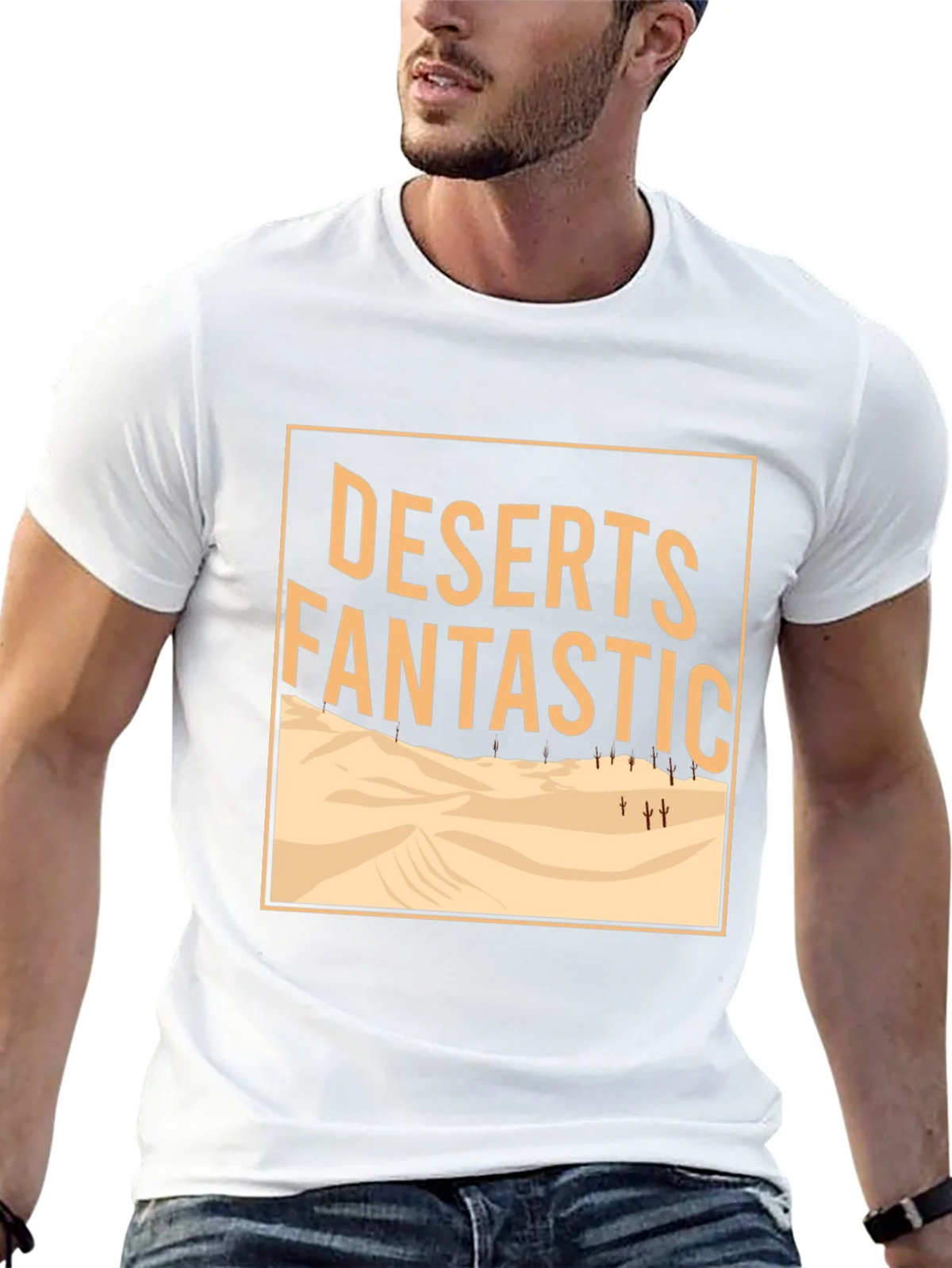 Deserts Fantastic Graphic Tee - Mens Crew Neck Black T-Shirt product image 12