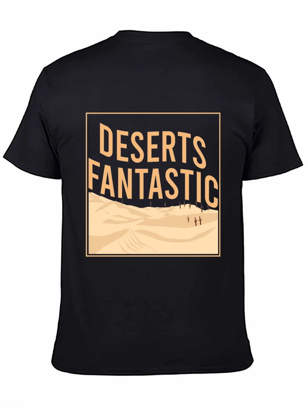 Deserts Fantastic Graphic Tee - Mens Crew Neck Black T-Shirt product image 4
