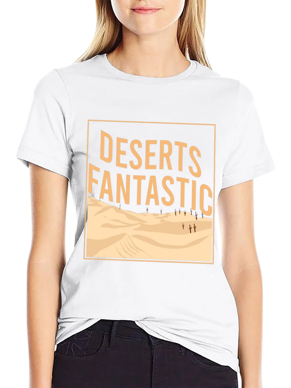 Deserts Fantastic Graphic Tee - Mens Crew Neck Black T-Shirt product image 8