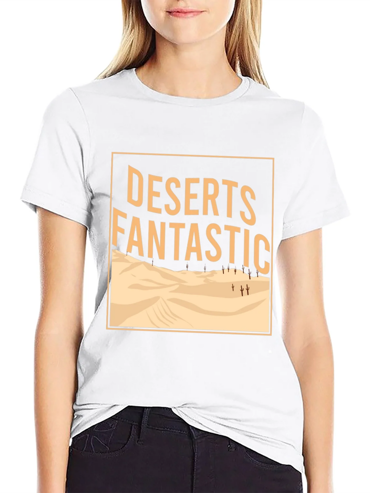 Deserts Fantastic Graphic Tee - Mens Crew Neck Black T-Shirt product image 8