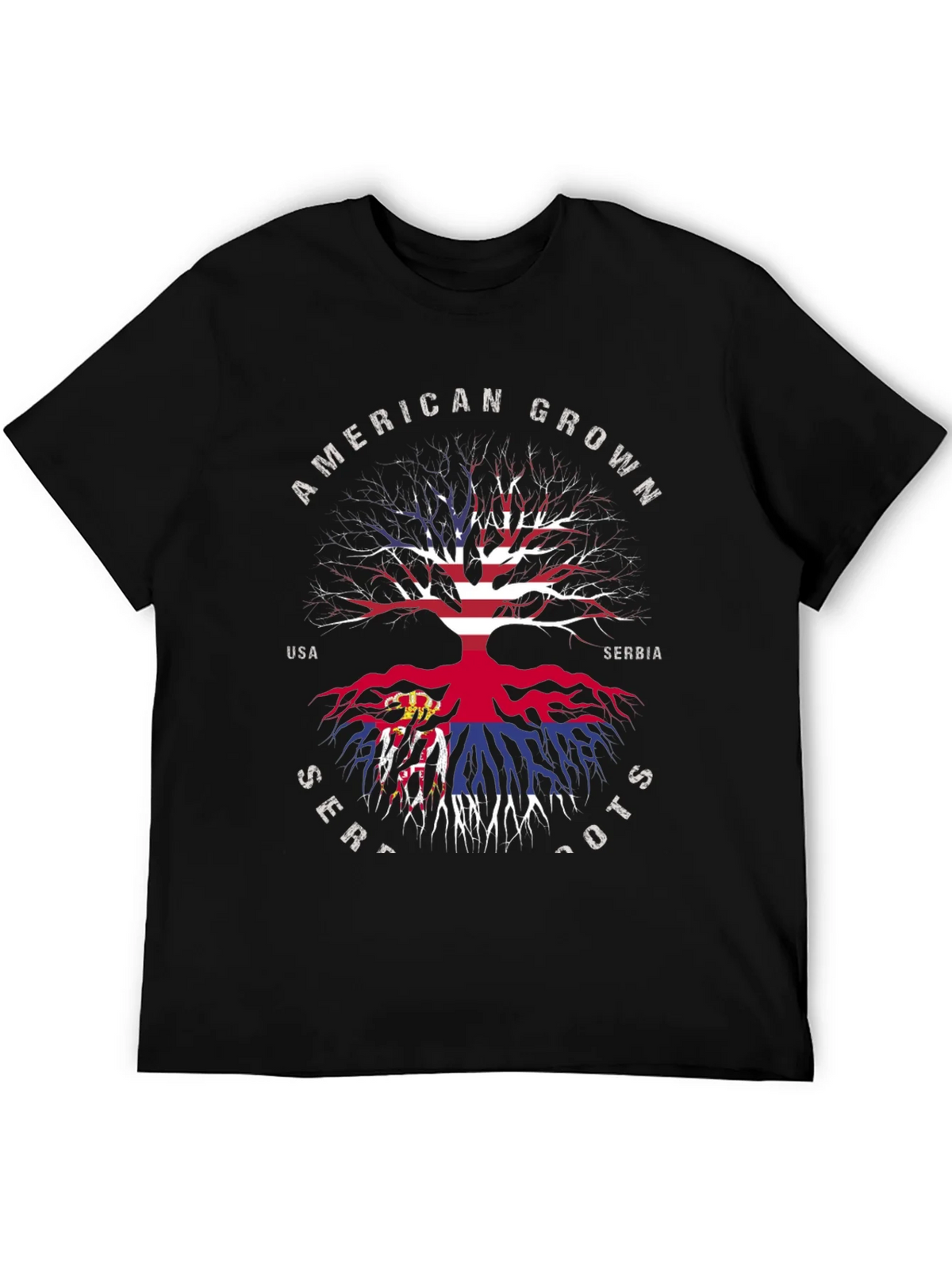American Grown Serbian Roots T-Shirt product image 4