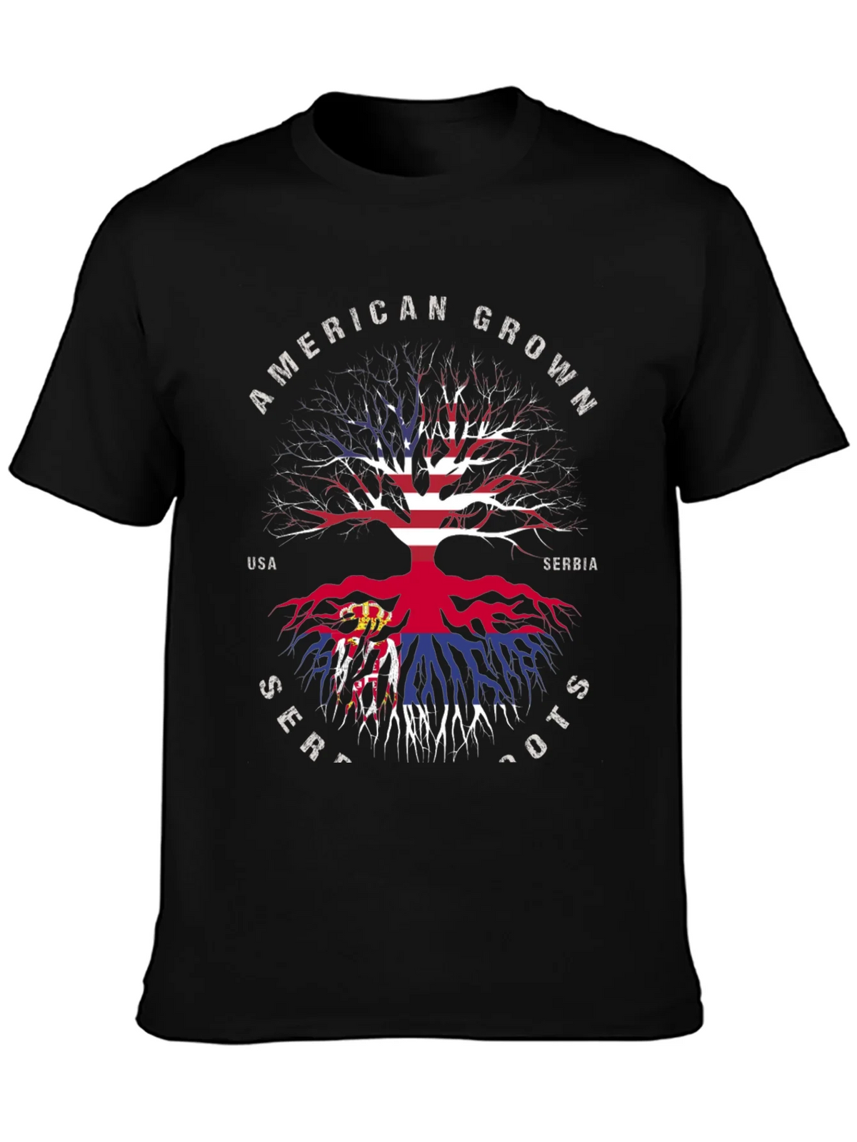 American Grown Serbian Roots T-Shirt product image 3