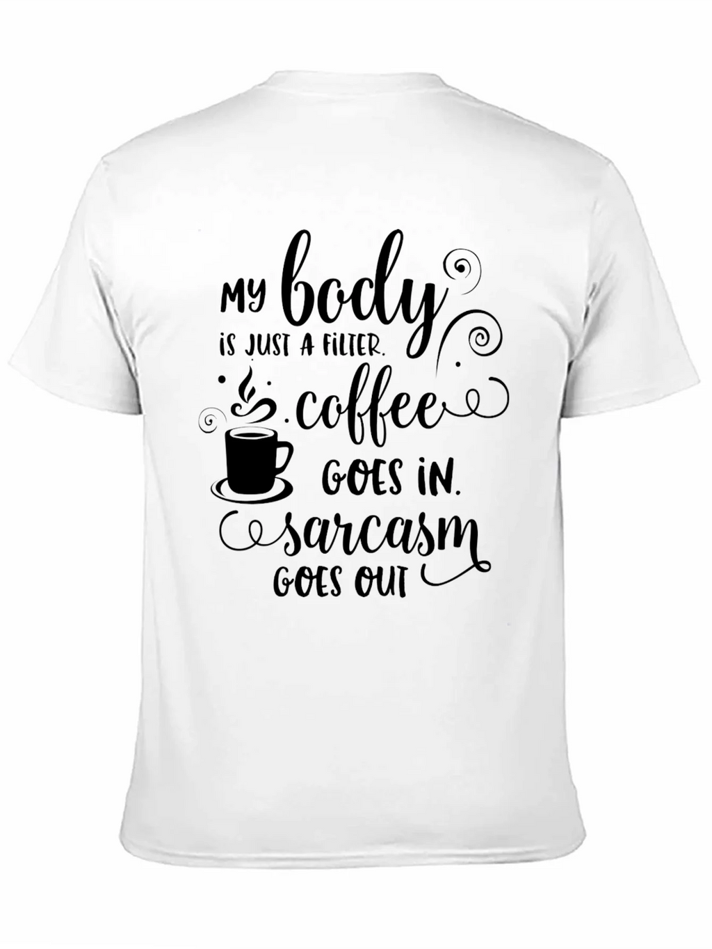Coffee & Sarcasm Mens Graphic Tee product image 9