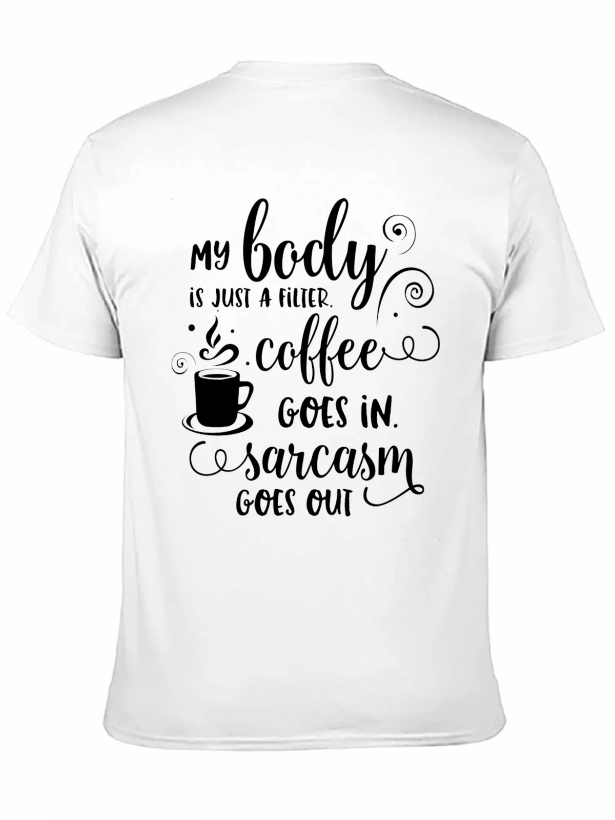 Coffee & Sarcasm Mens Graphic Tee product image 9