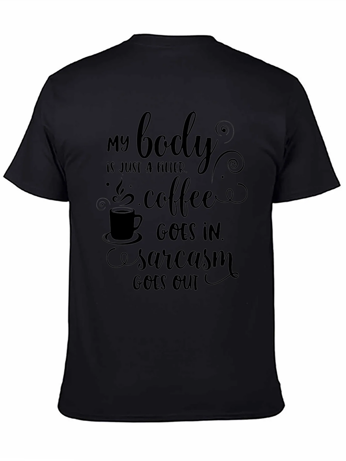 Coffee & Sarcasm Mens Graphic Tee product image 3
