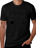 Coffee & Sarcasm Mens Graphic Tee product image 1