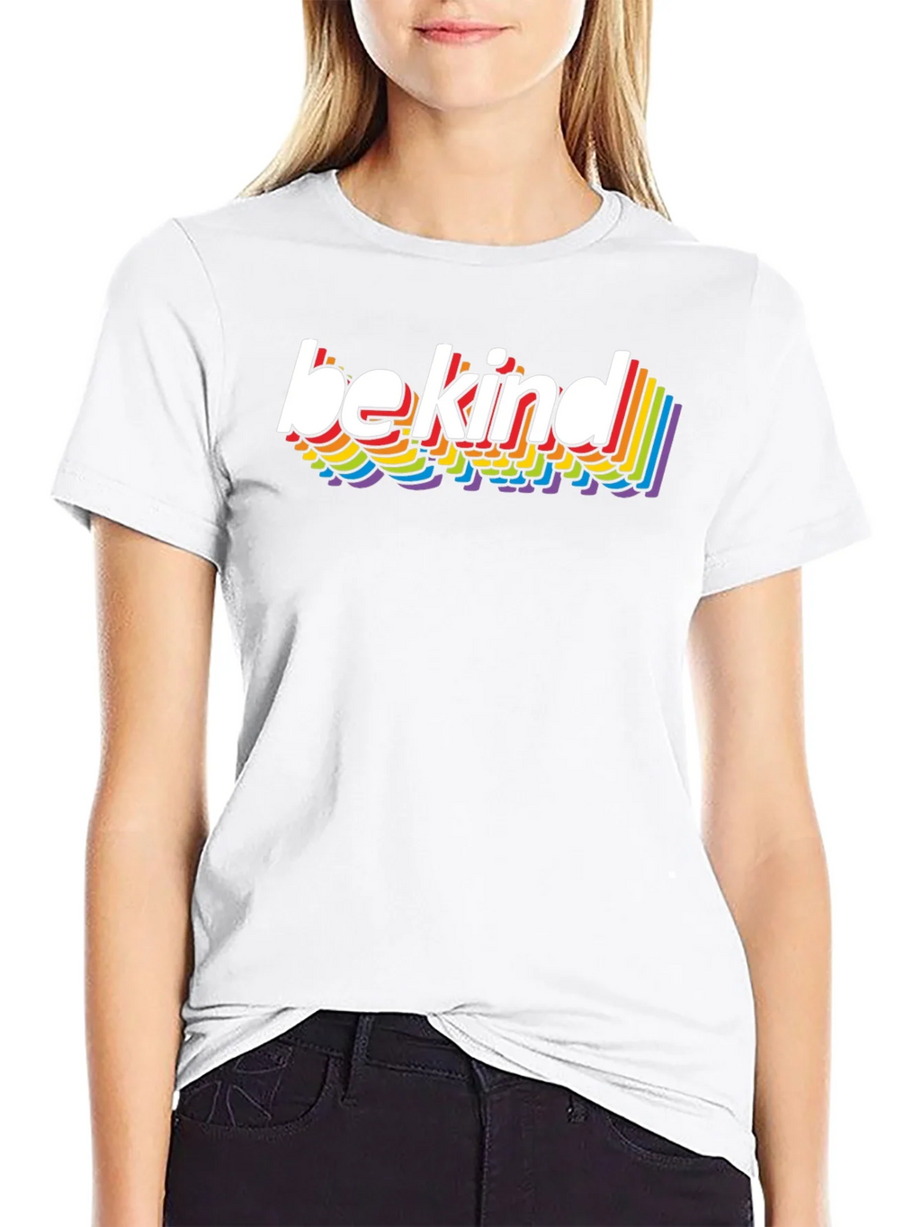 Be Kind Rainbow T-Shirt - Stylish Casual Tee product image 8