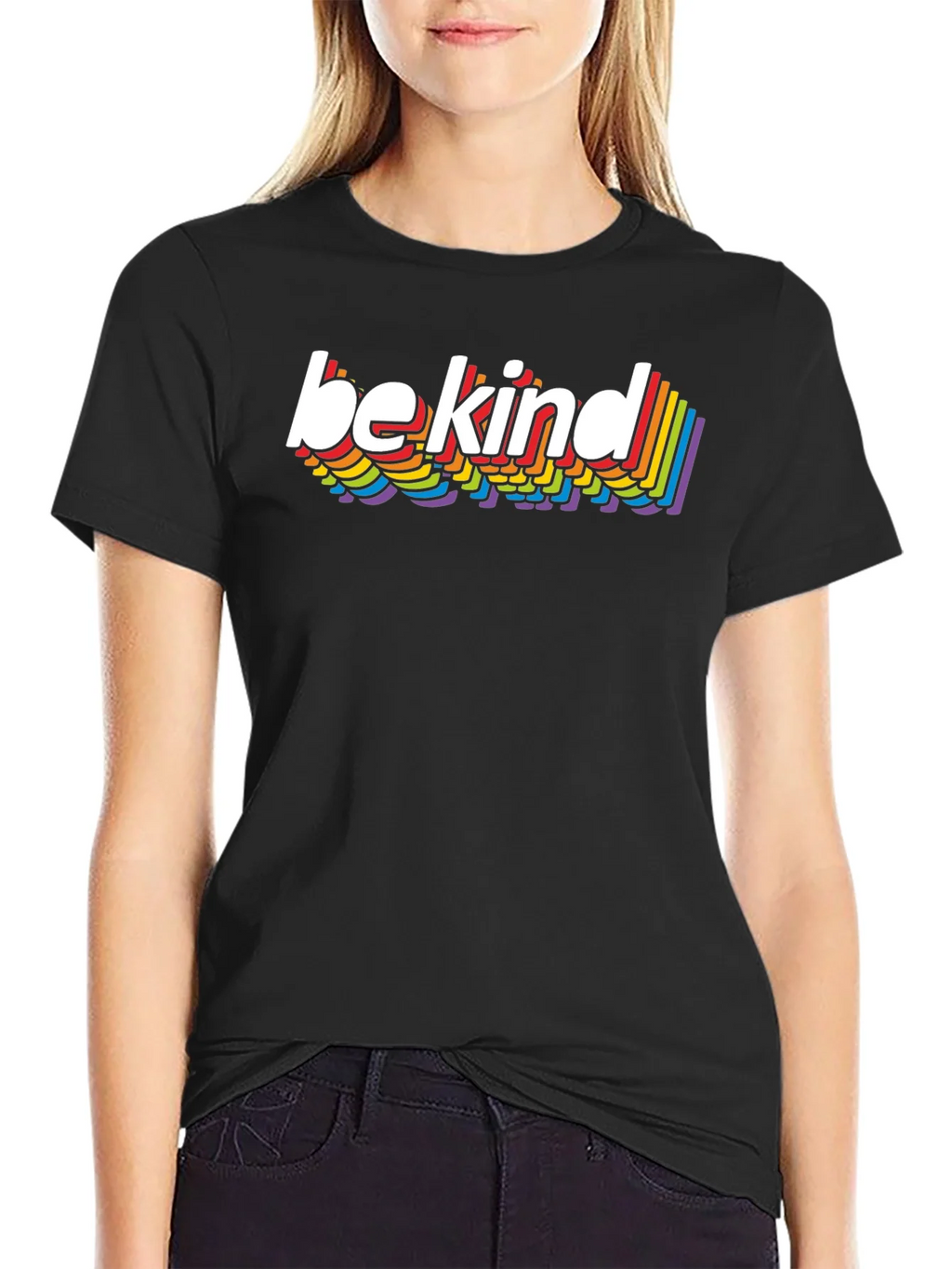 Be Kind Rainbow T-Shirt - Stylish Casual Tee product image 2