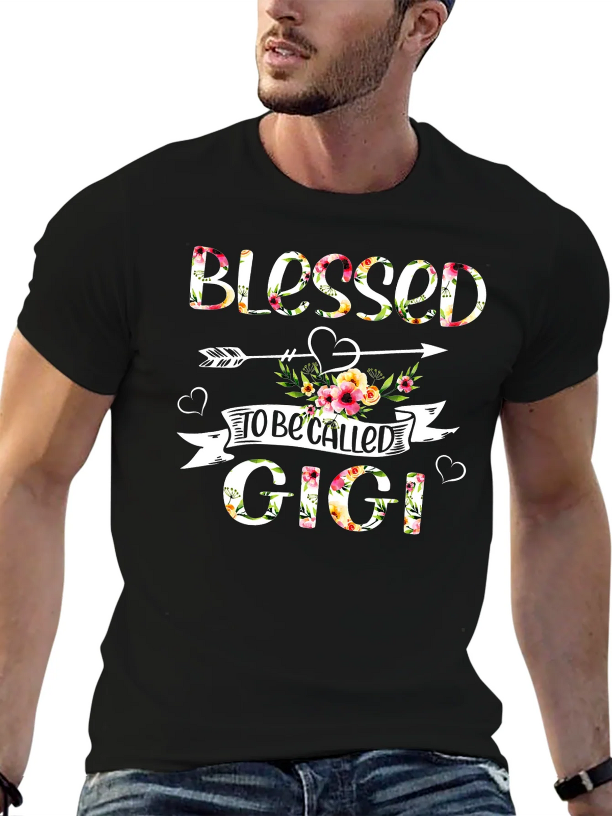 Blessed to be Called Gigi Floral T-Shirt product image 5