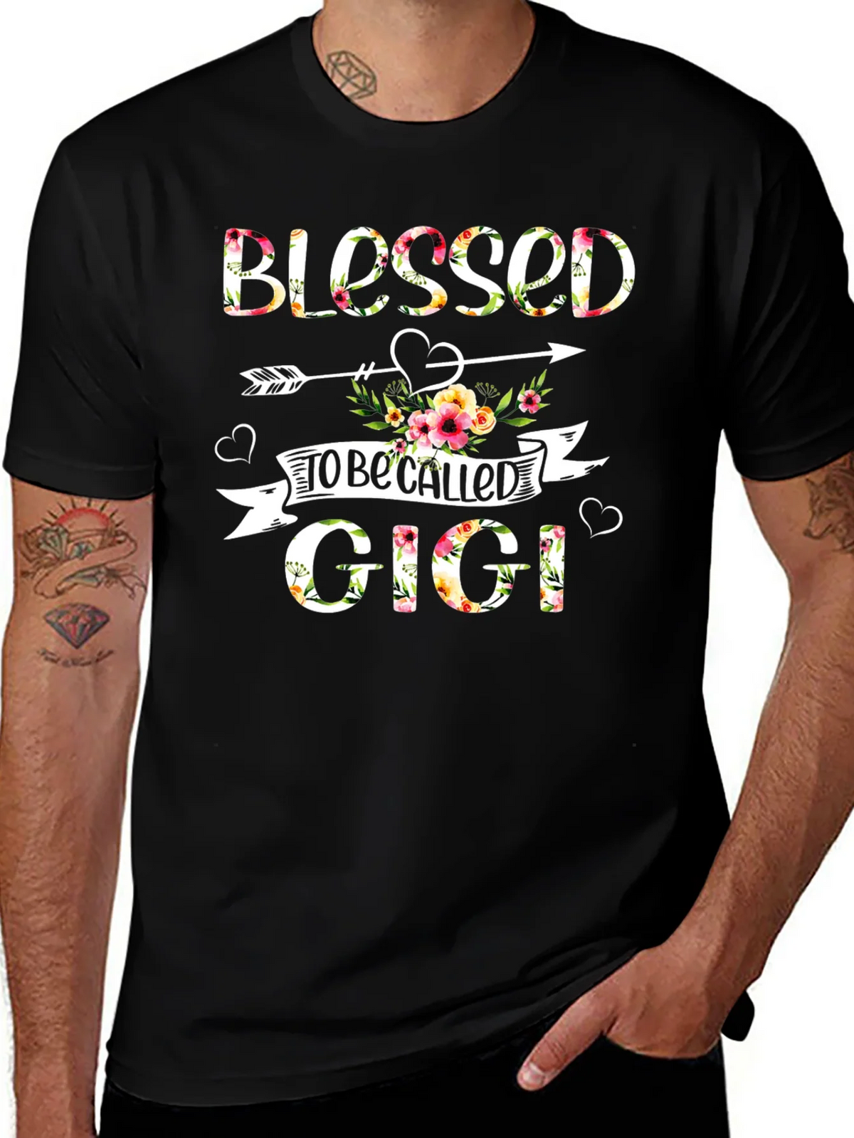 Blessed to be Called Gigi Floral T-Shirt product image 1