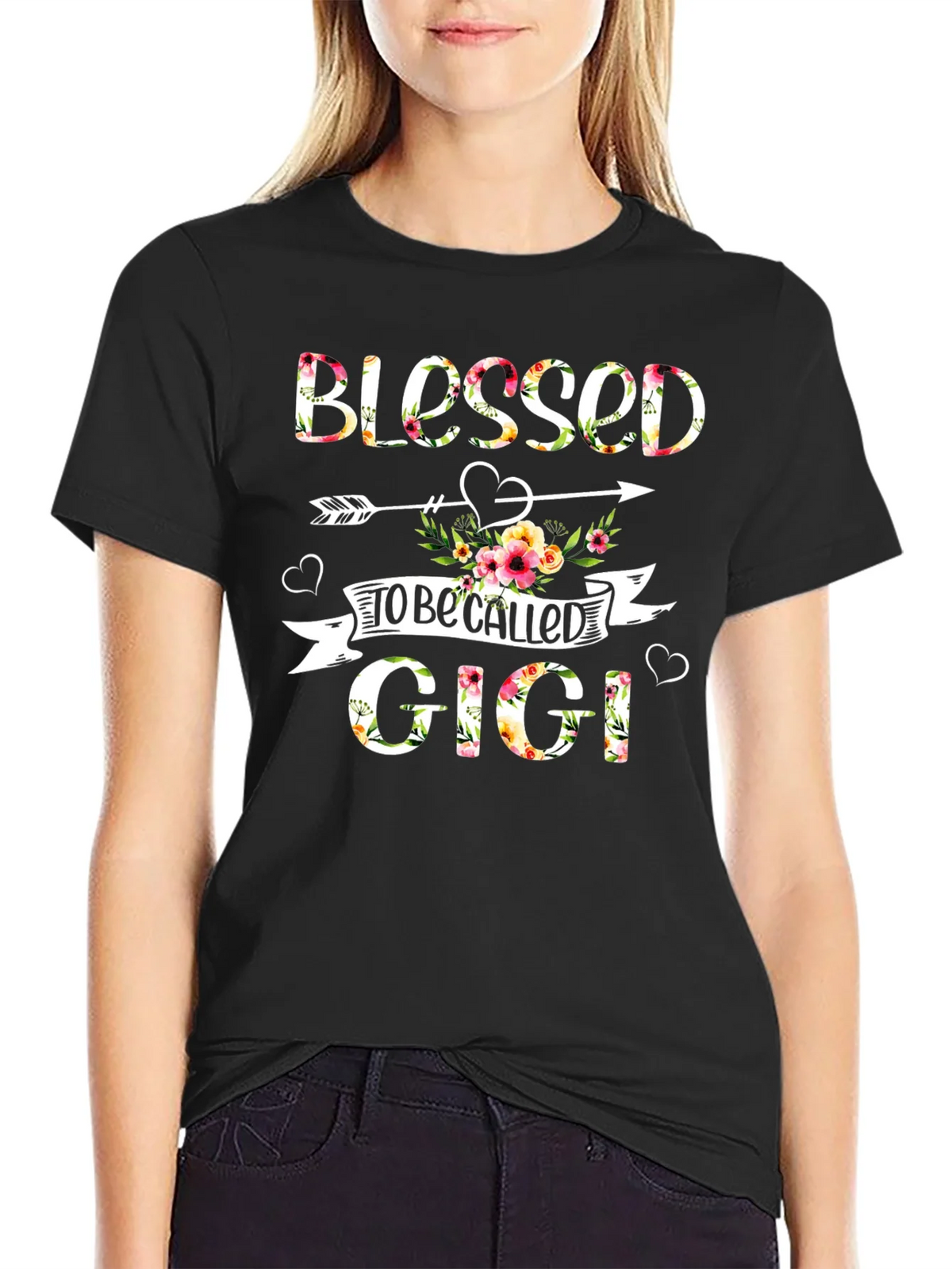 Blessed to be Called Gigi Floral T-Shirt product image 2