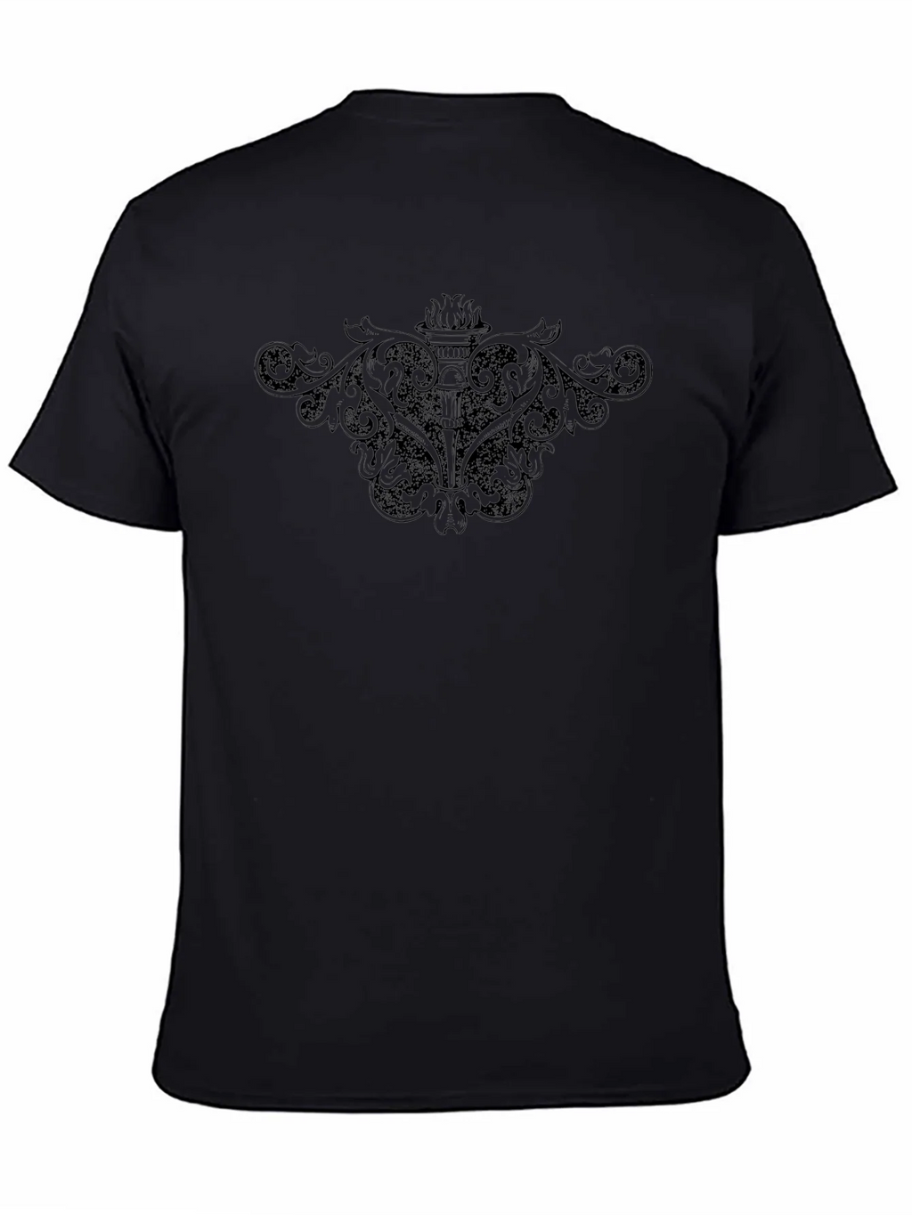 Black Graphic Tee - Vintage Torch Design product image 2
