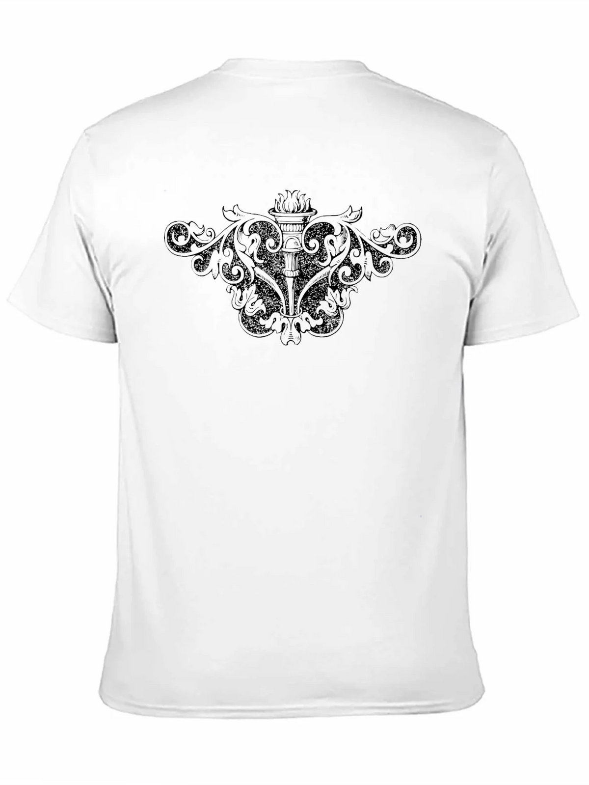 Black Graphic Tee - Vintage Torch Design product image 8
