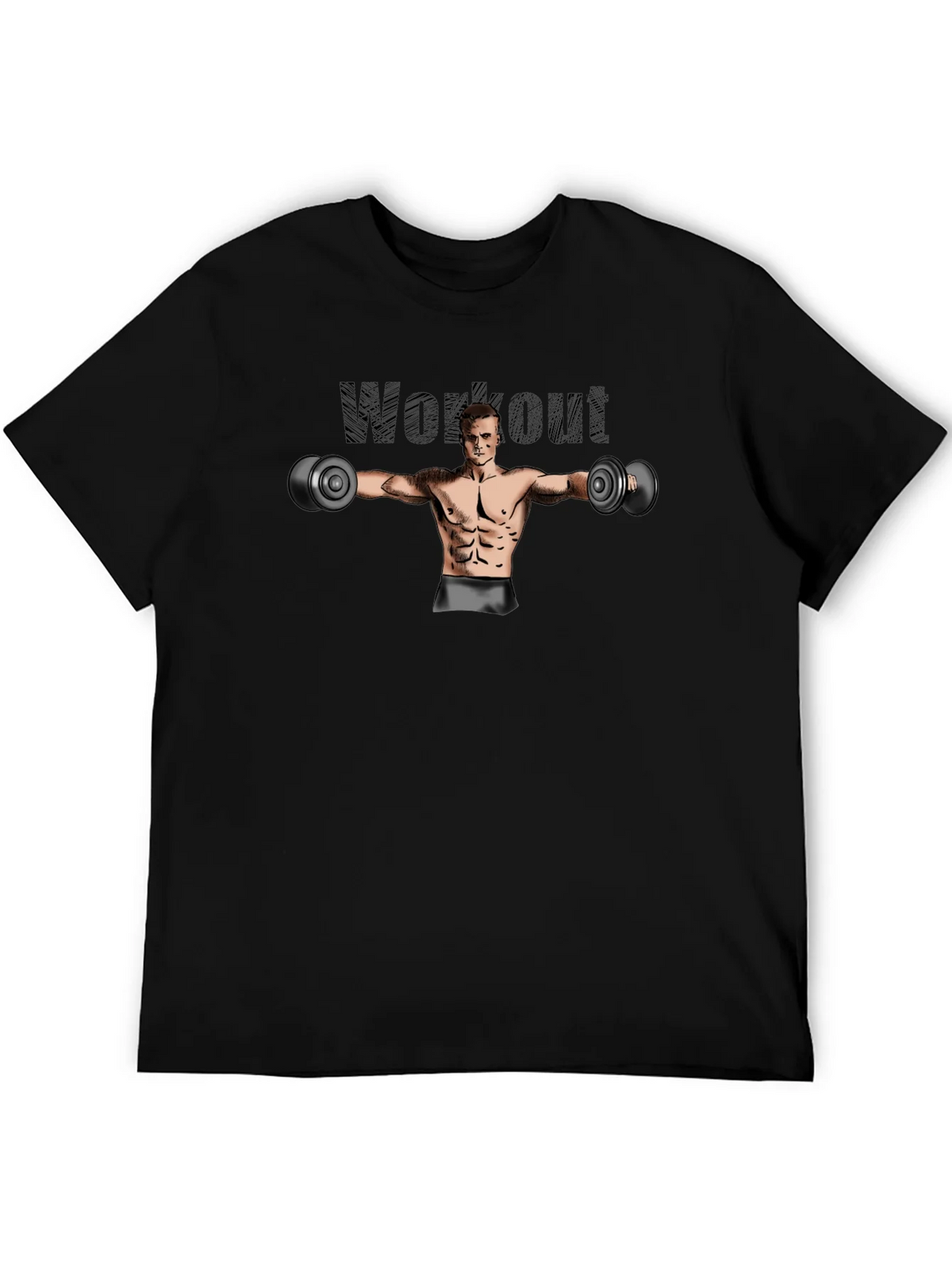 Workout Graphic Black T-Shirt product image 5