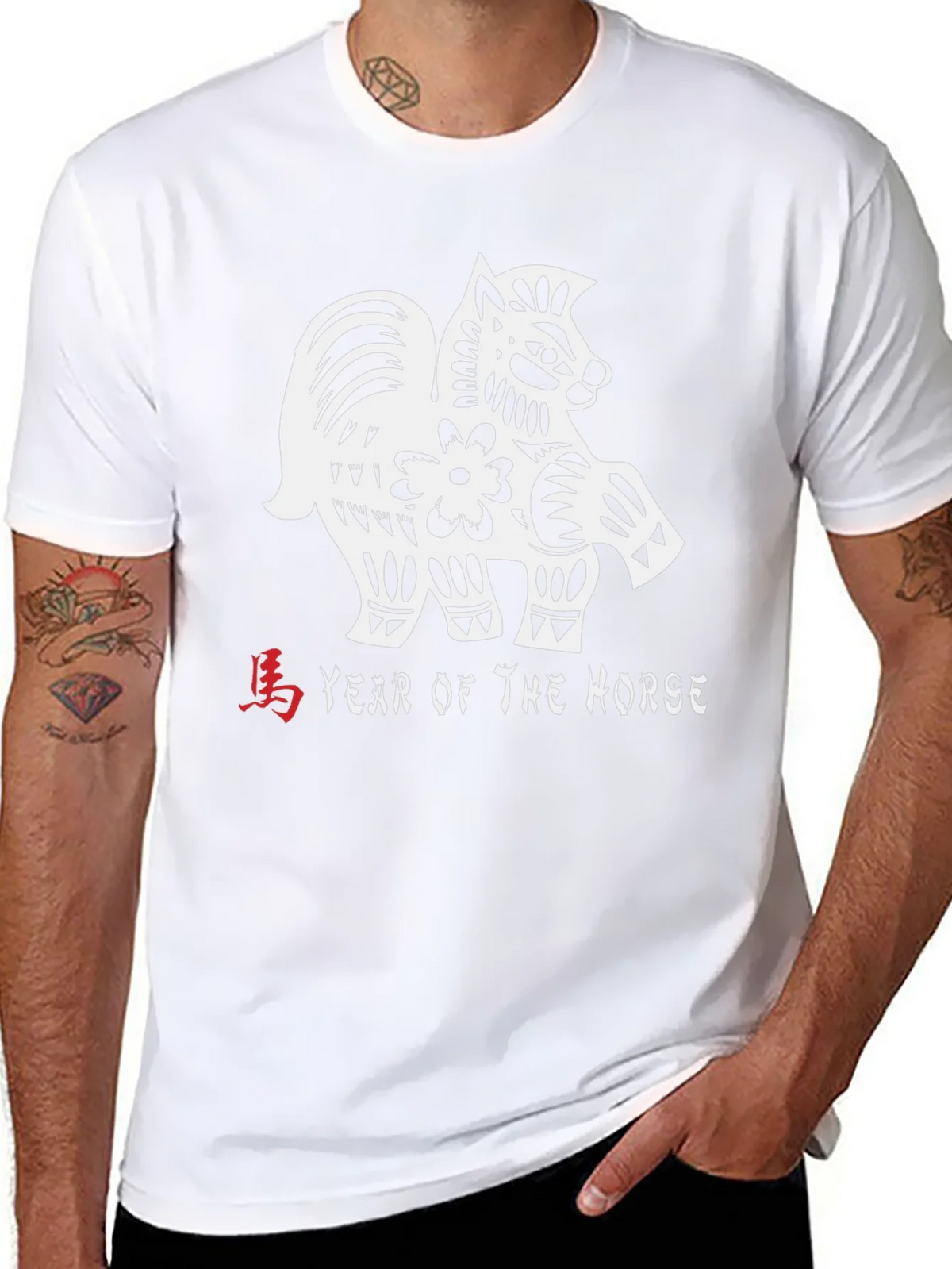 Year of the Horse Graphic Tee - Black product image 7