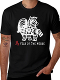 Year of the Horse Graphic Tee - Black product image 1