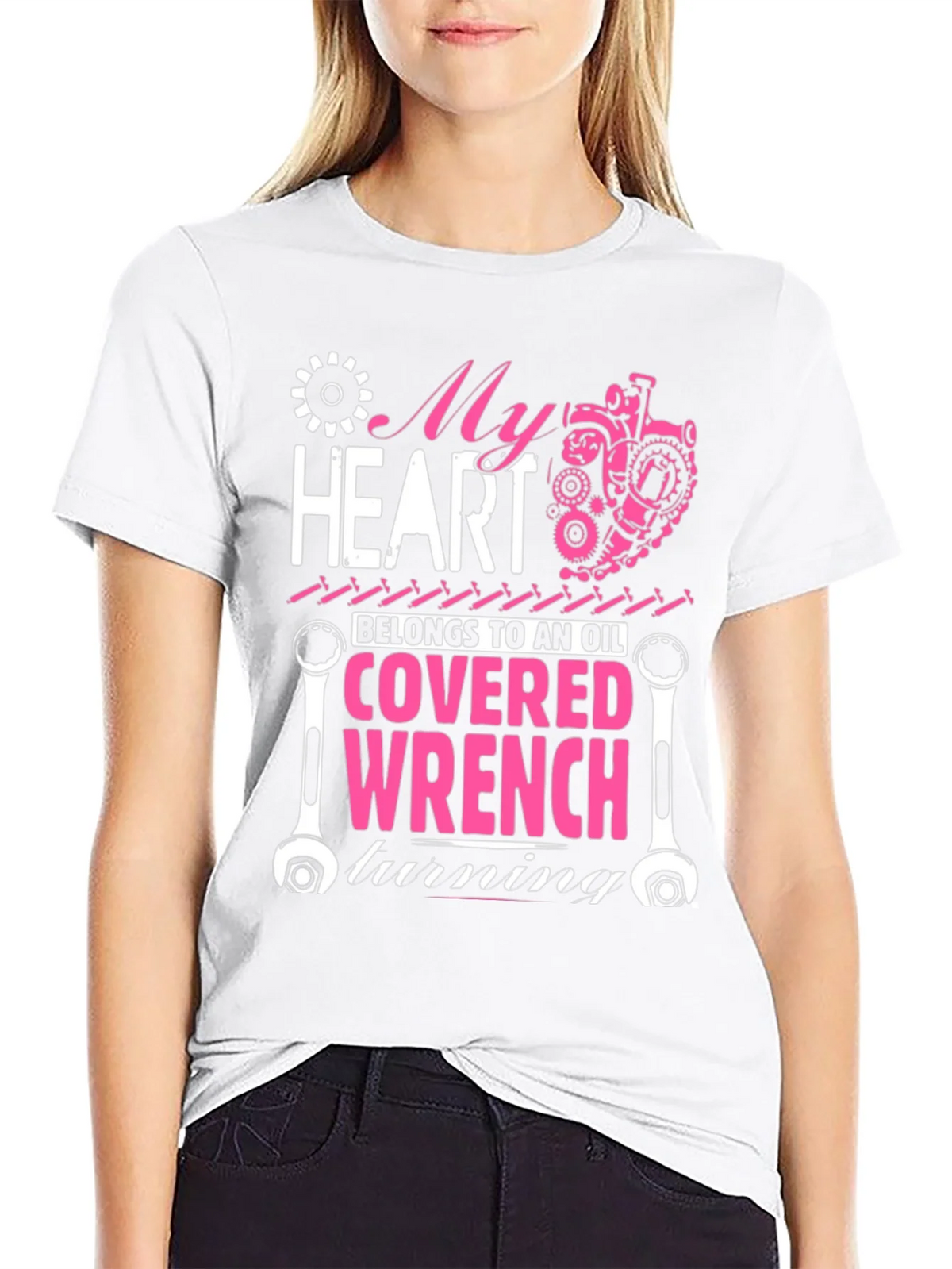 My Heart Belongs to an Oil Covered Wrench T-Shirt product image 8